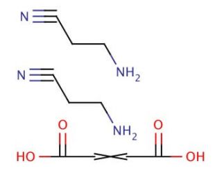 3-Aminopropionitrile fumarate salt (CAS 2079-89-2) - chemical structure image