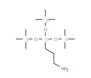 (3-Aminopropyl)tris(trimethylsiloxy)silane (CAS 25357-81-7) - chemical structure image