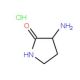 3-Aminopyrrolidin-2-one hydrochloride - chemical structure image