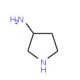 3-Aminopyrrolidine (CAS 79286-79-6) - chemical structure image