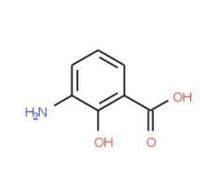 3-Aminosalicylic acid (CAS 570-23-0) - chemical structure image