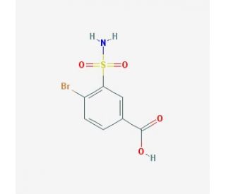 3-(aminosulfonyl)-4-bromobenzoic acid (CAS 59815-19-9) - chemical structure image