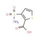 3-(aminosulfonyl)thiophene-2-carboxylic acid (CAS 59337-97-2) - chemical structure image
