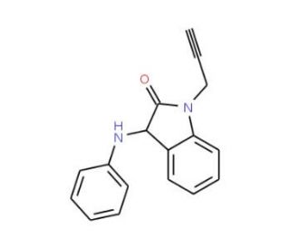 3-Anilino-1-prop-2-yn-1-yl-1,3-dihydro-2H-indol-2-one - chemical structure image