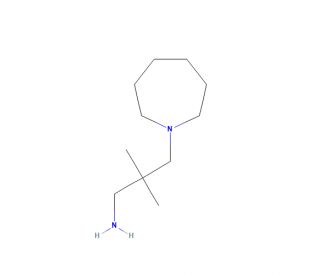 3-(Azepan-1-yl)-2,2-dimethylpropylamine (CAS 845885-85-0) - chemical structure image