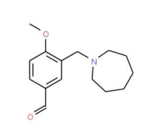 3-Azepan-1-ylmethyl-4-methoxy-benzaldehyde - chemical structure image