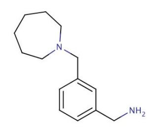 3-Azepan-1-ylmethyl-benzylamine - chemical structure image