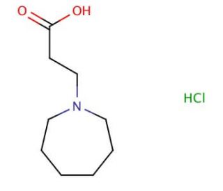 3-azepan-1-ylpropanoic acid hydrochloride - chemical structure image