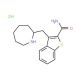 3-Azepan-2-ylmethyl-benzo[b]thiophene-2-carboxylic acid amide hydrochloride - chemical structure image