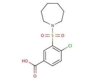 3-(Azepane-1-sulfonyl)-4-chloro-benzoic acid - chemical structure image