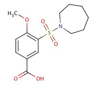 3-(Azepane-1-sulfonyl)-4-methoxy-benzoic acid - chemical structure image