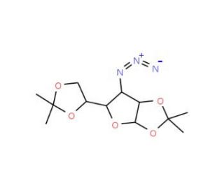 3-Azido-3-deoxy-1,2:5,6-di-O-isopropylidene-&alpha;-D-glucofuranose (CAS 13964-23-3) - chemical structure image