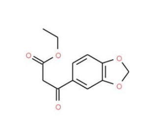3-Benzo[1,3]dioxol-5-yl-3-oxo-propionic acid ethyl ester (CAS 81581-27-3) - chemical structure image