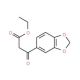 3-Benzo[1,3]dioxol-5-yl-3-oxo-propionic acid ethyl ester (CAS 81581-27-3) - chemical structure image