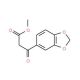 3-Benzo[1,3]dioxol-5-yl-3-oxo-propionic acid methyl ester (CAS 54011-33-5) - chemical structure image