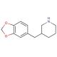 3-Benzo[1,3]dioxol-5-ylmethyl-piperidine (CAS 955314-95-1) - chemical structure image