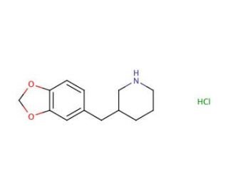 3-Benzo[1,3]dioxol-5-ylmethyl-piperidine hydrochloride (CAS 1170044-32-2) - chemical structure image