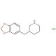 3-Benzo[1,3]dioxol-5-ylmethyl-piperidine hydrochloride (CAS 1170044-32-2) - chemical structure image