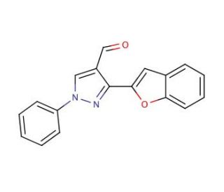 3-Benzofuran-2-yl-1-phenyl-1H-pyrazole-4-carbaldehyde - chemical structure image