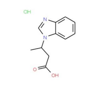 3-Benzoimidazol-1-yl-butyric acid hydrochloride - chemical structure image