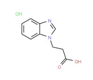 3-Benzoimidazol-1-yl-propionic acid hydrochloride - chemical structure image