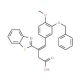 3-Benzothiazol-2-yl-4-(3-benzyloxy-4-methoxy-phenyl)-but-3-enoic acid - chemical structure image