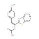 3-Benzothiazol-2-yl-4-(4-methoxy-phenyl)-but-3-enoic acid (CAS 748786-57-4) - chemical structure image