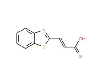 3-Benzothiazol-2-yl-acrylic acid (CAS 123530-67-6) - chemical structure image