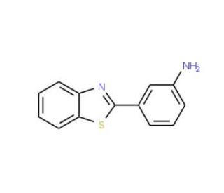 3-Benzothiazol-2-yl-phenylamine (CAS 41230-21-1) - chemical structure image