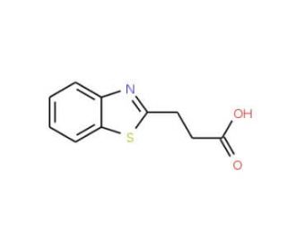3-Benzothiazol-2-yl-propionic acid (CAS 29198-86-5) - chemical structure image