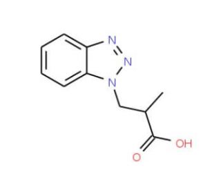 3-Benzotriazol-1-yl-2-methyl-propionic acid - chemical structure image