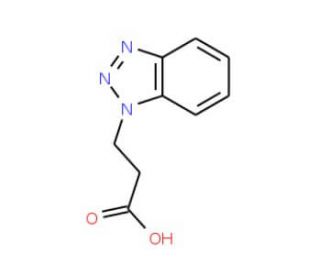 3-Benzotriazol-1-yl-propionic acid (CAS 654-15-9) - chemical structure image