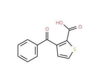 3-Benzoyl-2-thiophenecarboxylic acid (CAS 30006-03-2) - chemical structure image