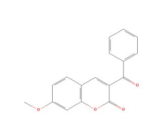 3-Benzoyl-7-methoxy Coumarin (CAS 64267-12-5) - chemical structure image