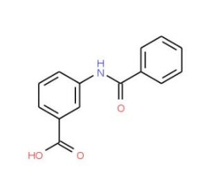 3-Benzoylamino-benzoic acid (CAS 587-54-2) - chemical structure image