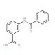 3-Benzoylamino-benzoic acid (CAS 587-54-2) - chemical structure image
