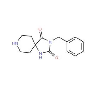 3-Benzyl-1,3,8-triaza-spiro[4.5]decane-2,4-dione - chemical structure image