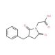 (3-Benzyl-2,5-dioxo-pyrrolidin-1-yl)-acetic acid - chemical structure image