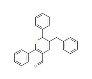 3-Benzyl-2,6-diphenyl-2H-thiopyran-5-carbaldehyde - chemical structure image