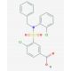 3-{[benzyl(2-chlorophenyl)amino]sulfonyl}-4-chlorobenzoic acid - chemical structure image