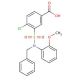 3-[Benzyl-(2-methoxy-phenyl)-sulfamoyl]-4-chloro-benzoic acid - chemical structure image