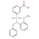 3-[Benzyl-(2-methoxy-phenyl)-sulfamoyl]-benzoic acid - chemical structure image