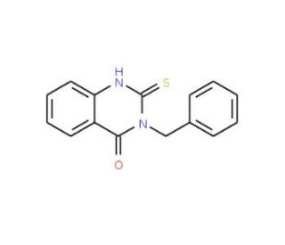 3-Benzyl-2-thioxo-2,3-dihydro-1H-quinazolin-4-one (CAS 13906-05-3) - chemical structure image