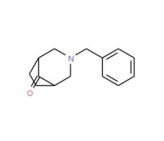 3-Benzyl-3-azabicyclo[3.2.1]octan-8-one (CAS 83507-33-9) - chemical structure image