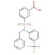 3-[Benzyl-(3-trifluoromethyl-phenyl)-sulfamoyl]-benzoic acid - chemical structure image