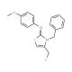 (3-Benzyl-4-chloromethyl-3H-thiazol-2-ylidene)-(4-methoxy-phenyl)-amine - chemical structure image