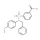 3-[Benzyl-(4-methoxy-phenyl)-sulfamoyl]-benzoic acid - chemical structure image
