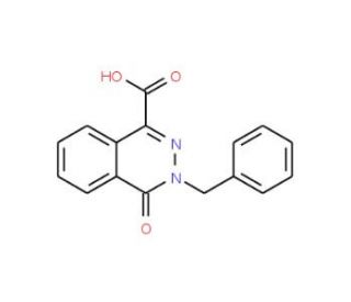 3-Benzyl-4-oxo-3,4-dihydro-phthalazine-1-carboxylic acid (CAS 16015-49-9) - chemical structure image