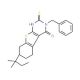 3-Benzyl-7-(1,1-dimethyl-propyl)-2-mercapto-5,6,7,8-tetrahydro-3H-benzo[4,5]thieno[2,3-d]pyrimidin-4-one - chemical structure