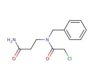 3-[benzyl(chloroacetyl)amino]propanamide - chemical structure image